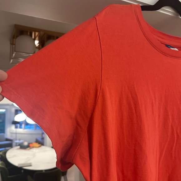 OLD NAVY - Tomato Red 100% Cotton T-shirt Mini Dress - Size XXL - Picture 5 of 8